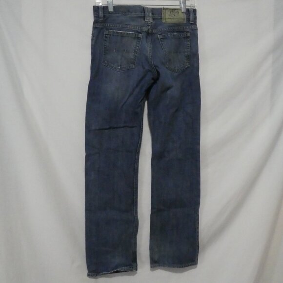 POLO RALPH LAUREN - 15911 | size 14 | Blue Cotton Distressed Denim Jeans - Picture 2 of 16